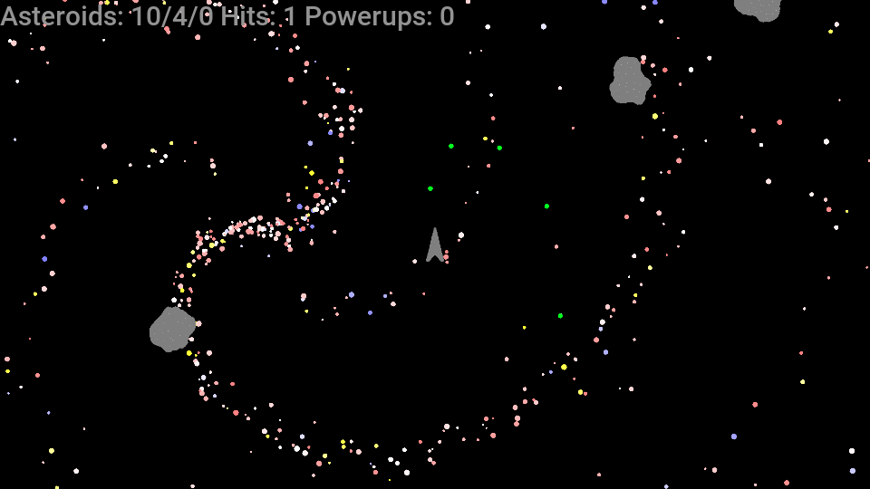An open source Unity Asteroids game running on Codename One